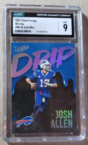 2021 Panini Prestige NFL Drip Josh Allen CGC 9 Buffalo Bills #ND-JA SSP