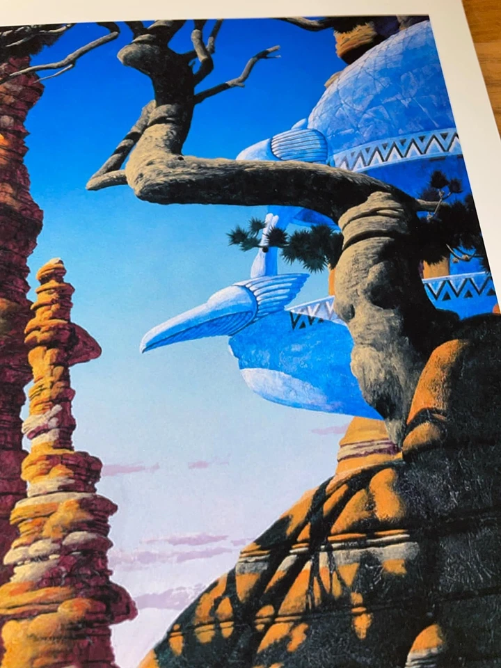 Póster SÍ Anderson Bruford Wakeman y Howe firmado a mano Jon Anderson Foto 3 de 4