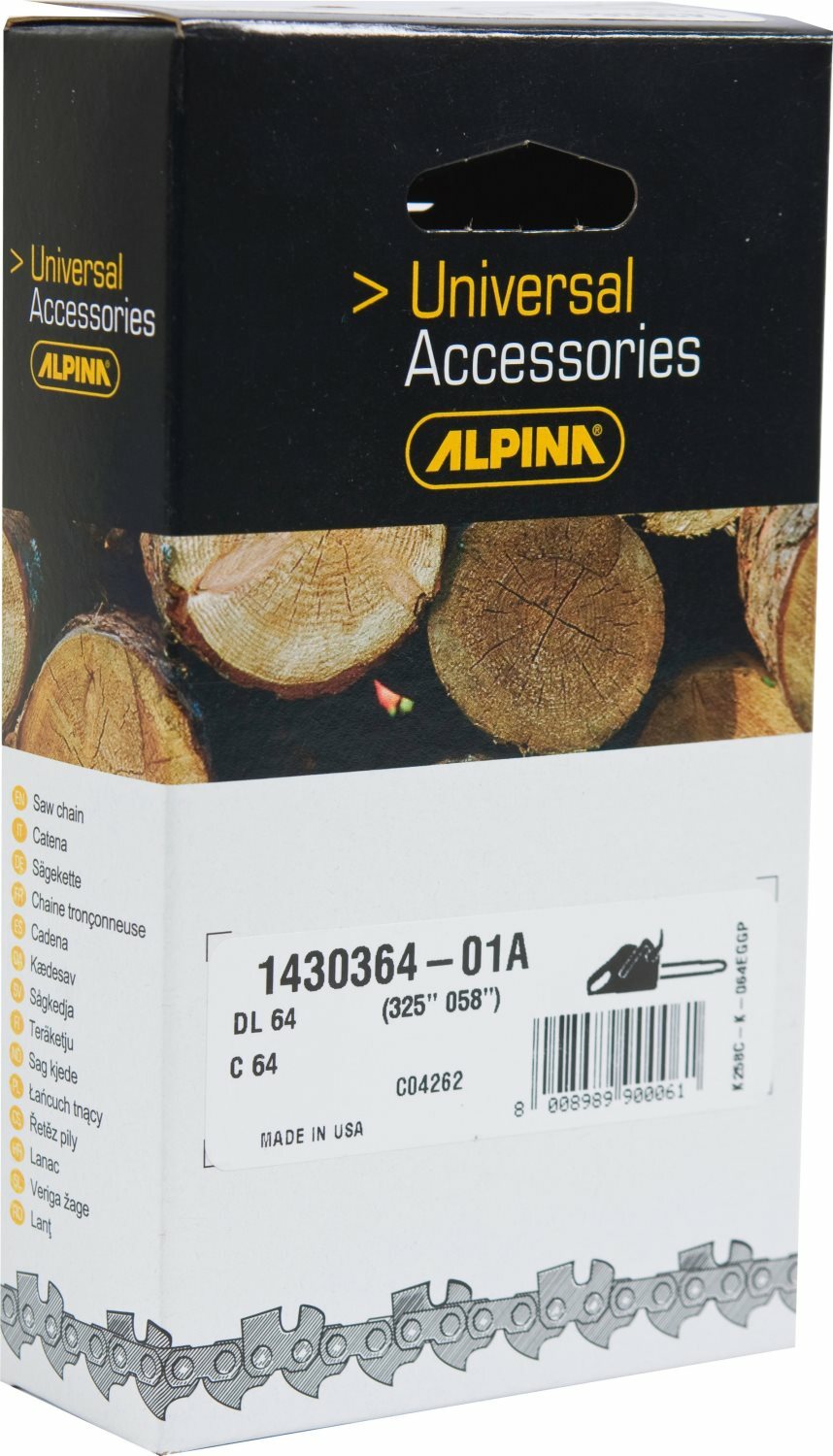 Catena Alpina CP38 Originale - Acciaio Tempra 53 Maglie 3/8