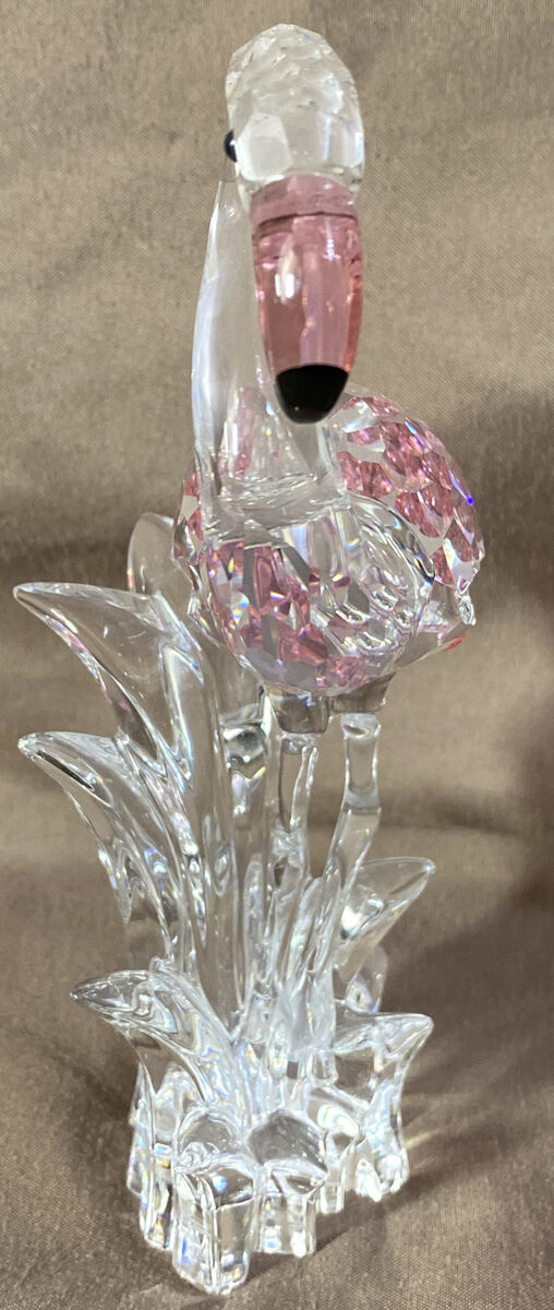 Swarovski Crystal ~ Flamingo with Pink Feathers Figurine Swarovski Crystal ~ Flamingo with Pink Feathers Figurine