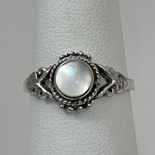 925 Sterling Silver Shell Ring Size 6 Jewelry
