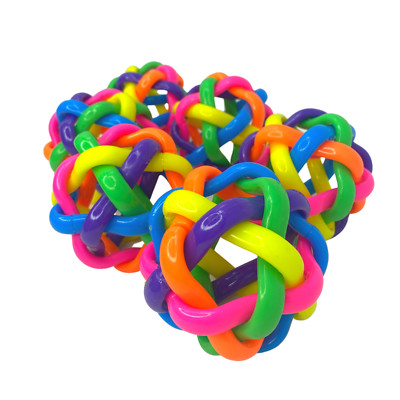 Bonka Bird Toys 3598 Pk6 - 3.5'' Wibbly Balls Foot Talon Craft Part Bird Toys Pet