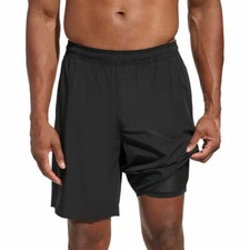 Kirkland Signature Men  s Stretch Fabric Swim Shorts, Black Large