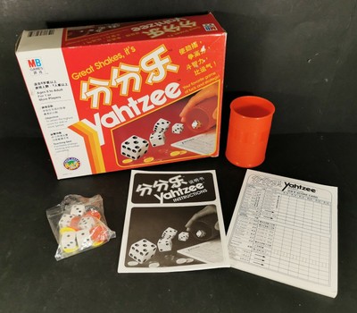 Chinese Yahtzee Great Shakes It S Yahtzee With English Instructions Complete Ebay