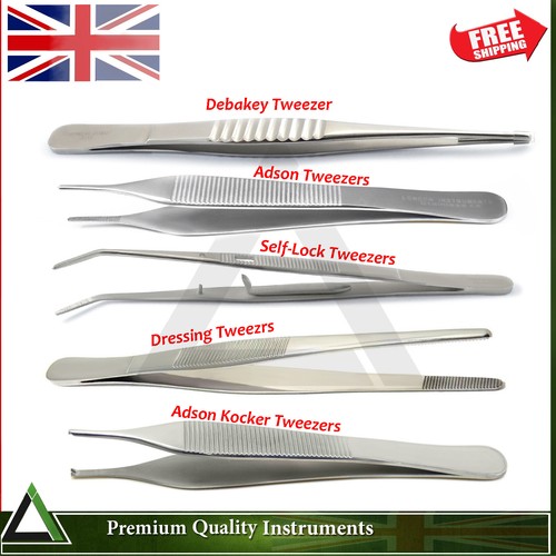 Orthodontic Dental Dressing Tweezers Medical Tissue Forceps Dental Nursing Plier - 第 1/6 張圖片