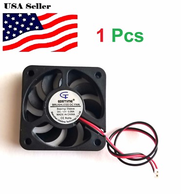 9Blades 12V 0.08A  50mm Cooling Computer Fan 5010 50x50x10mm DC 3D Printer 2-Pin