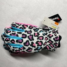 Capelli New York Kids Ski Gloves Girls Size S/M Thinsulate Cheeta