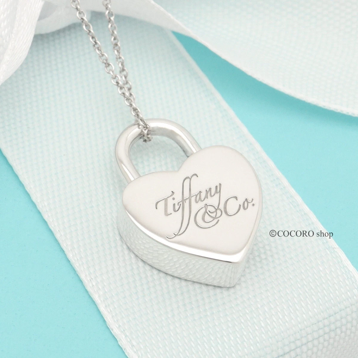 Tiffany & Co. Heart Lock Pendant Necklace