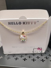Gold Flash Plated Hello Kitty Necklace