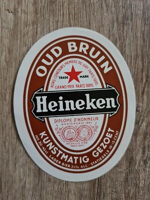 Heineken OUD BRUIN 1889 Bieretikett 