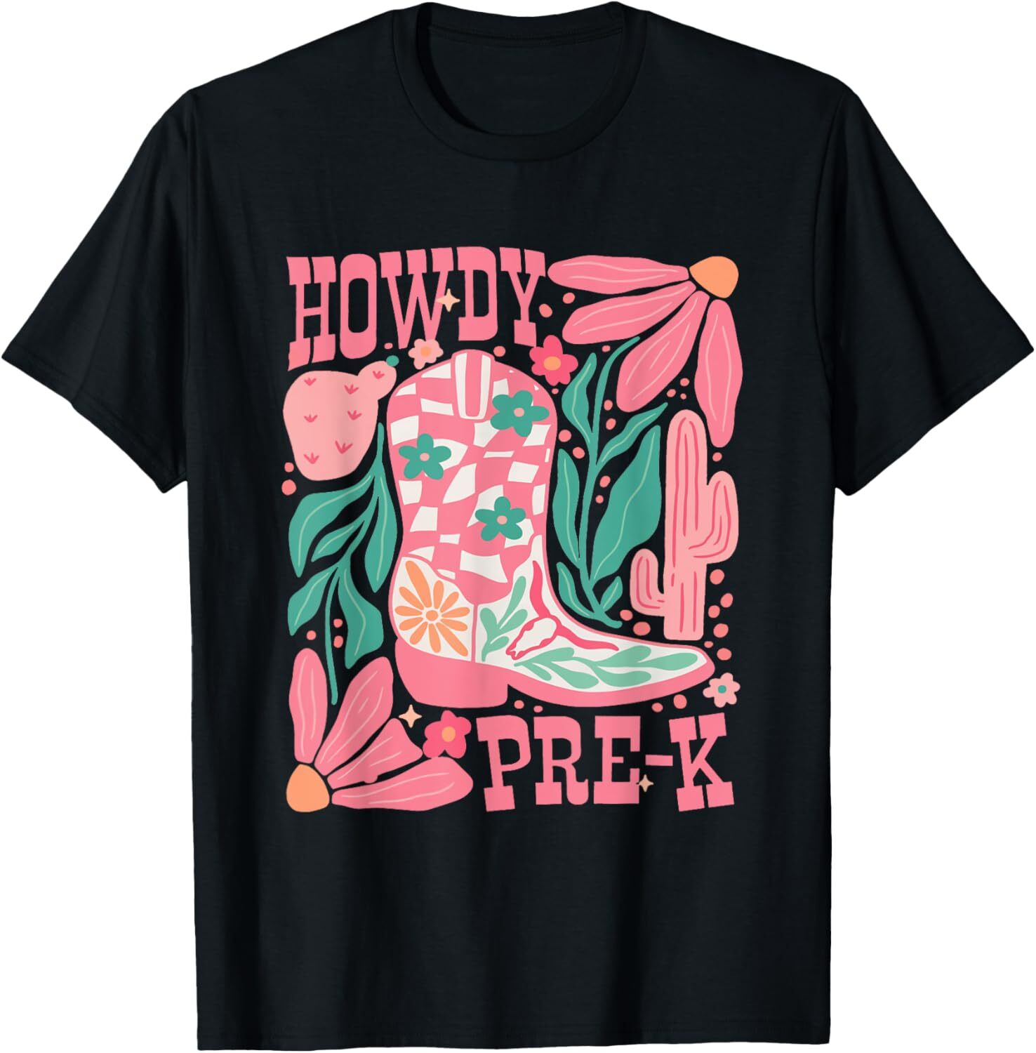 Howdy Prek Teacher Western Pre-K Grade Team Cowboy Cowgirl T-Shirt Hoodie