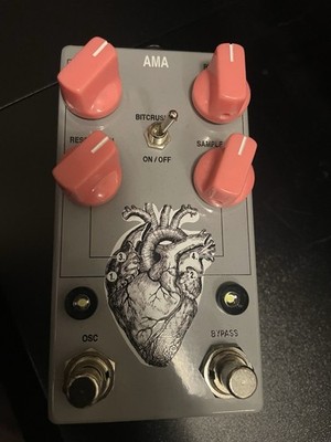 AC Noises AMA Bitcrusher / LoFi Pedal + Reverb Boutique   Top Zustand