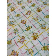 Vintage 80 s Shirt Tales / Critter Sitters Baby Crib Sheet Hallmark Cards Inc.