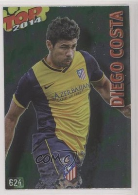 2013-14 Mundicromo Las Fichas Quiz de la Liga 2014 Top Gold Foil Diego Costa 0b3