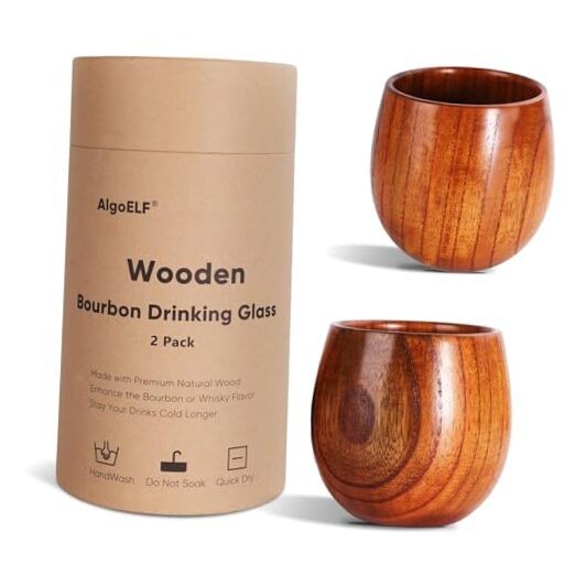Handmade Whiskey Grail Cup, Wooden Bourbon Drinking Glass, Bourbon Gifts for