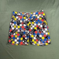 Quiksilver Board Shorts Mens Size L Multicolor Y2K Graphic Surf Swim Trunk