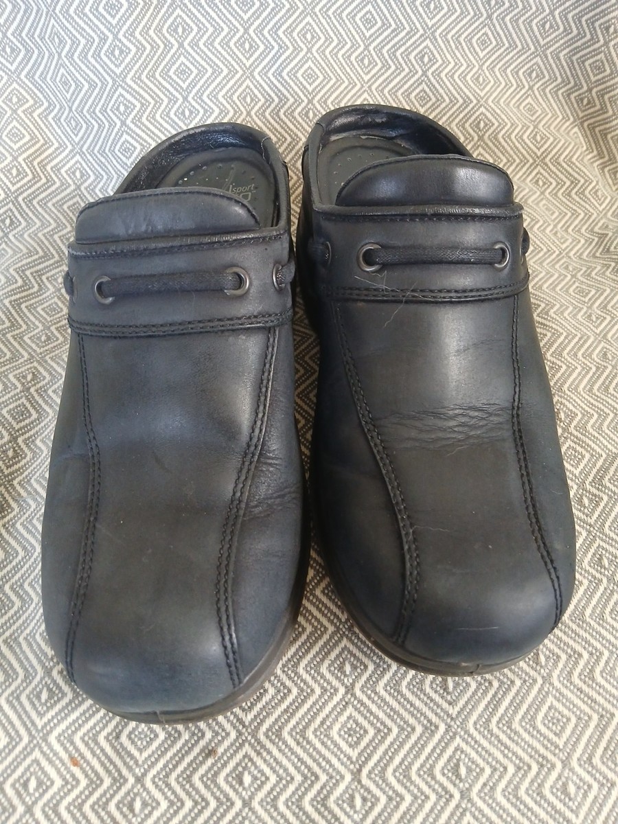 DANSKO Black Leather Professional Slip On Clogs   Comfort Non Slip Size 38(8) View 2