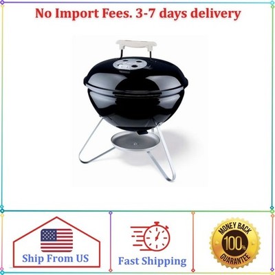 Weber Smokey Joe Silver 147-Sq. in Black Portable Charcoal Grill