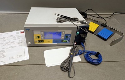 Erbe VIO 200S Endo HF-Chirurgiegerät mit Zubehör und Prüfprotokoll