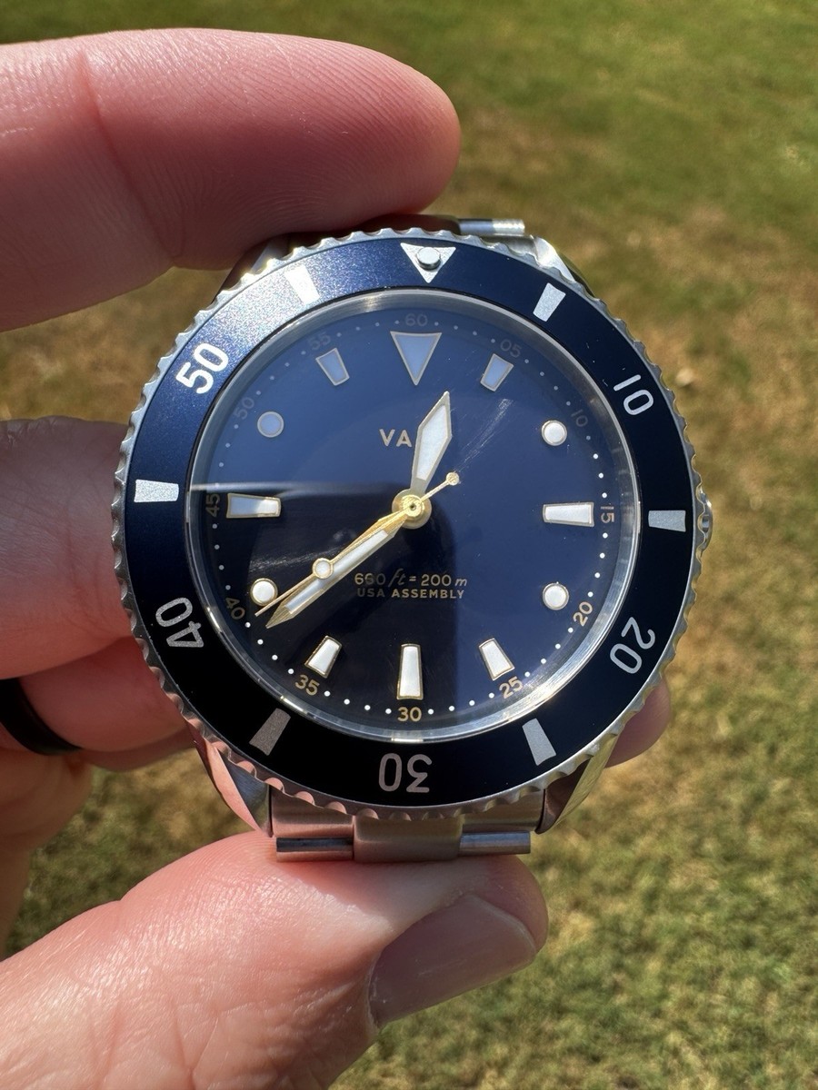 Vaer Solar Diver Vaer D4 Meridian Solar Navy Watch 42mm