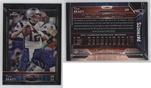 2015 Topps Chrome Black Refractor /299 Tom Brady #50