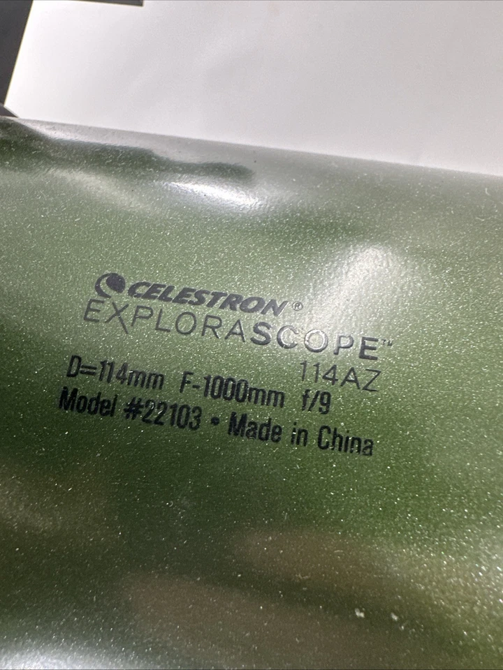 Celestron NPF ExploraScope 114AZ Reflector Telescope {D6} - Image 4 of 4
