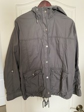Abercrombie  Fitch- grey hooded lightweight military field utility jacket New M