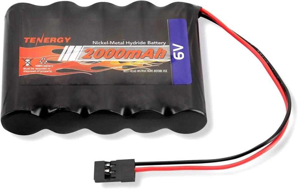 Versatile 2000mAh NiMH RC Battery Pack - 6V with Hitec Connector for Hobbyists - Image 3 of 4