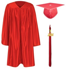 Shiny Kindergarten Preschool Graduation Gown Cap Set With 2026 Tassel