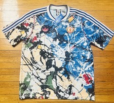 Men's L Adidas Blue Manchester United X Stone Roses Replica Jersey — New w Tags