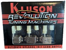 Kluson Revolution KRGL-3-NP Tuners | 19:1 Ratio | New In Box
