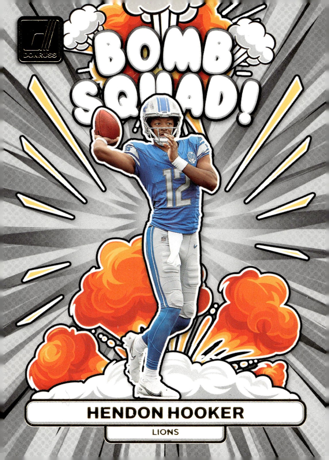 2023 Donruss Football Hendon Hooker #BS-2 Bomb Squad Detroit Lions