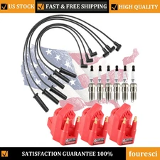 For 1996-2005 Buick LeSabre 3.8L Spark Plug and Ignition Coil DR39 and Wire Set