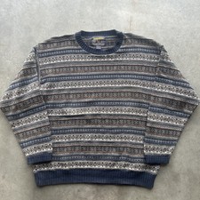 Woolrich Sweater Mens L Multicolored Vintage 1990s Knit Jumper Made in USA
