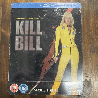 Kill Bill Volume 1 & 2 UK Reg B Blu Ray Steelbook NEW & SEALED Quentin Tarantino