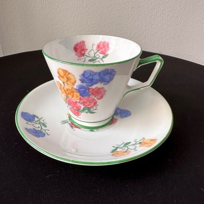 Vintage Duchess China England Cup and Saucer   Hand-Painted 1920s - 1930s
