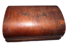 EDISON TRIUMPH CYLINDER PHONOGRAPH LID , ONE END CAP NEEDS GLUING