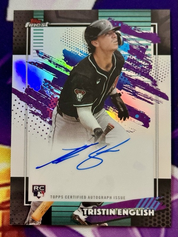 2026 Topps Finest Tristin English Refractor Auto RC #FA-TE Braves