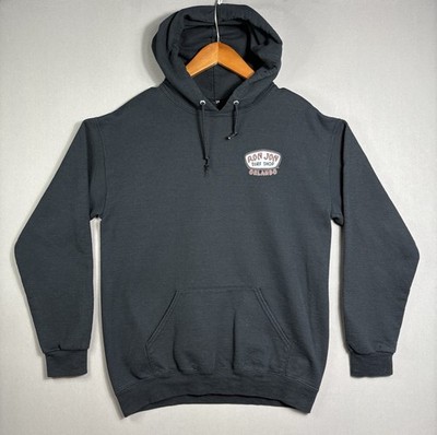 Vintage Y2K Ron Jon Surf Shop Orlando Hoodie Pullover Black Logo Sz L Surfing