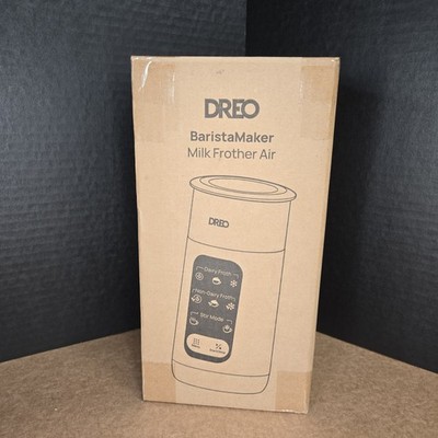 Dreo BaristaMaker Milk Frother Air 8-in-1 Electric Milk Frother Hot Cold Foam