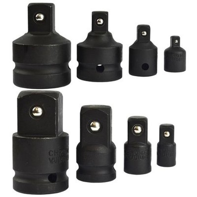  8-tlg Impact Adapter Steckschlüsselsatz 1/4'' - 1'' Adapter Konverter und Reduzierstück Sechskant 