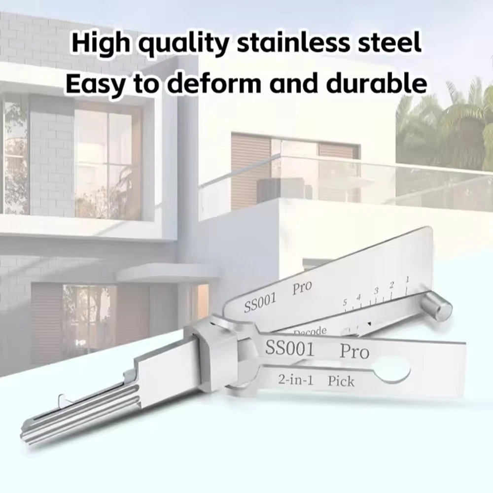 Multi-Tool Knife + SS001 PRO Lock Decoder + Door Opener Kit  Camping & Emergency