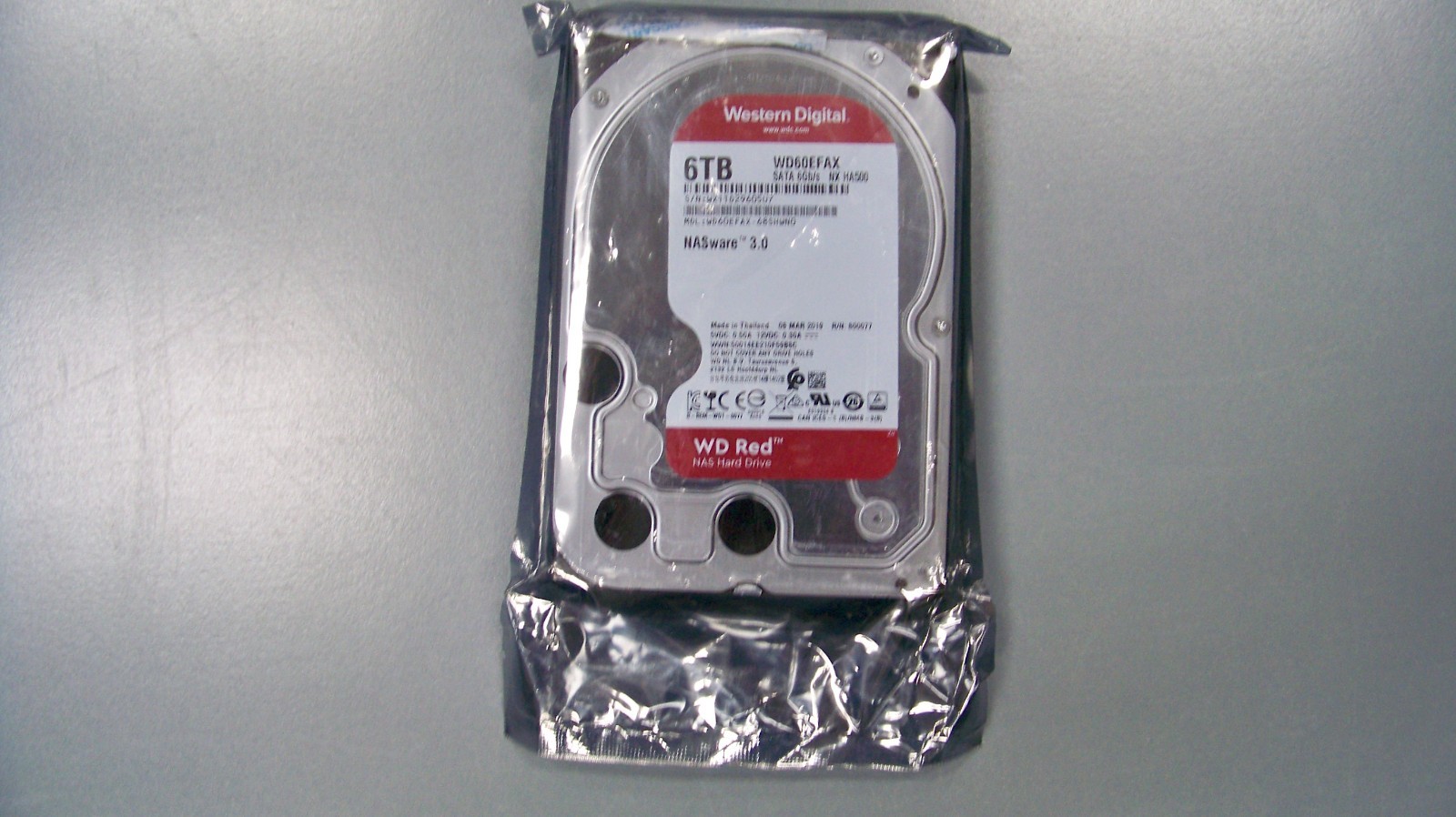 Western Digital WD60EFAX Red 3.5" 5400 RPM 6TB NAS Internal Hard Drive NEW - Thumbnail 1