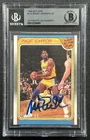 MAGIC JOHNSON BGS BAS AUTH 1988-89 FLEER #123 AUTOGRAPH AUTO LAKERS 945