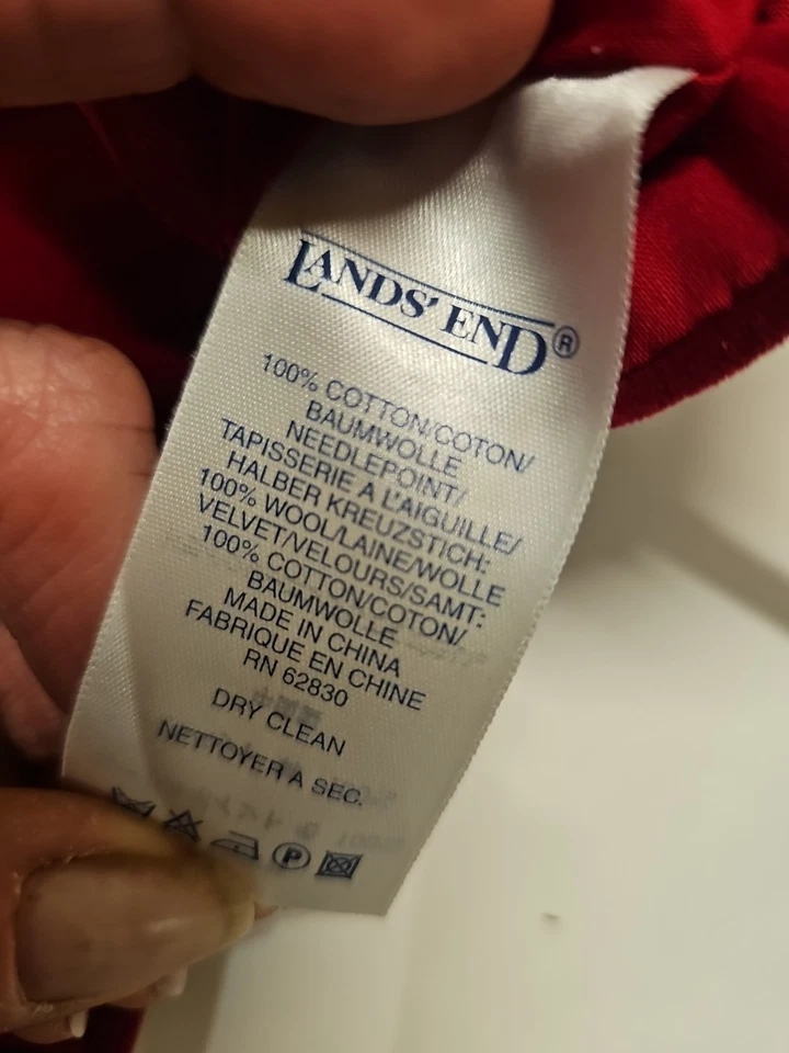 Medias de Navidad de lana punta de aguja Land's End de colección Santa reno "Chris" Foto 3 de 3