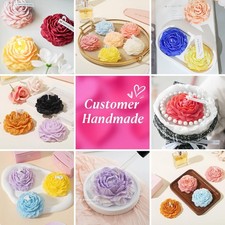 2Pcs Peony Silicone Candle Flower Wax Mold Silicone for Candles Resin Making ...
