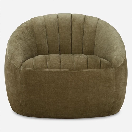 Uttermost Narrows Moss Green Swivel Chair - Picture 3 of 6