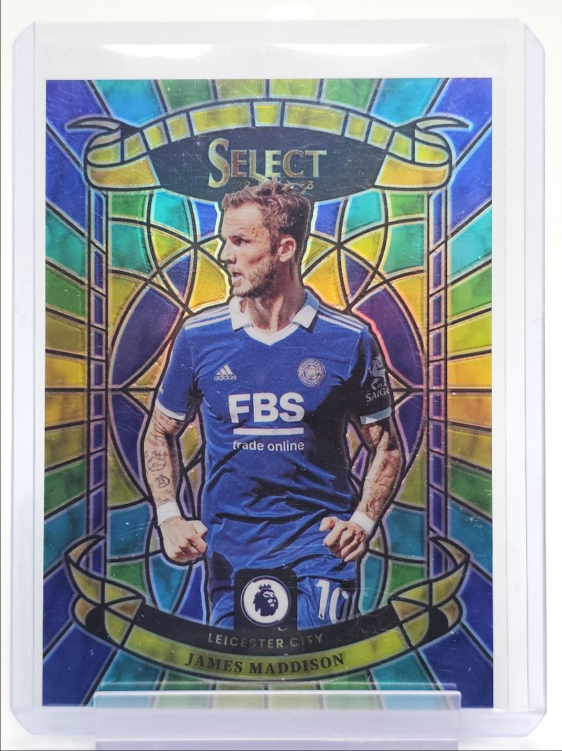JAMES MADDISON 2022 SELECT PREMIER LEAGUE STAINED GLASS PRIZM SSP Q0902