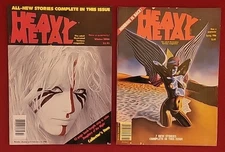 Heavy Metal  Magazine Vintage Lot x 2 Spring & Winter 1986  Daryl Hannah Moebius