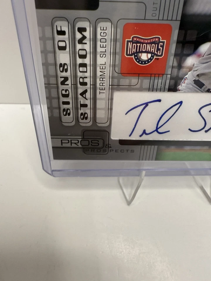 2005 Upper Deck Pros & Prospects Terrmel Sledge Signs Of Stardom Auto  - Image 3 of 4